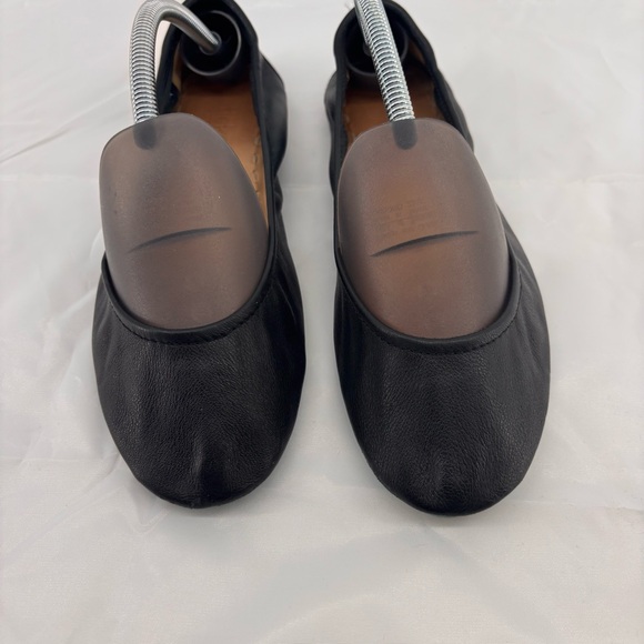 Tieks Women’s Size  10 Folding Ballet Flats Black - Picture 1 of 13